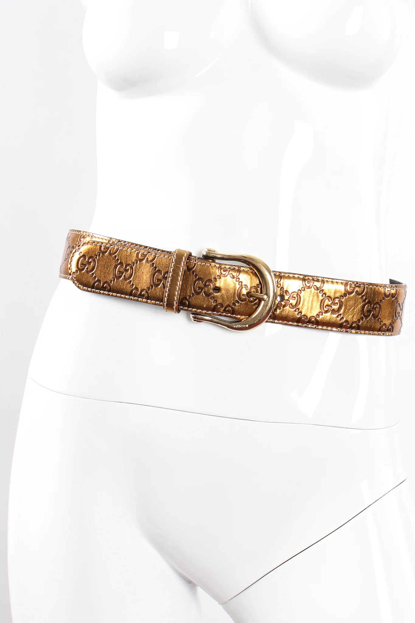 Metallic Monogram GG Belt - Image 2