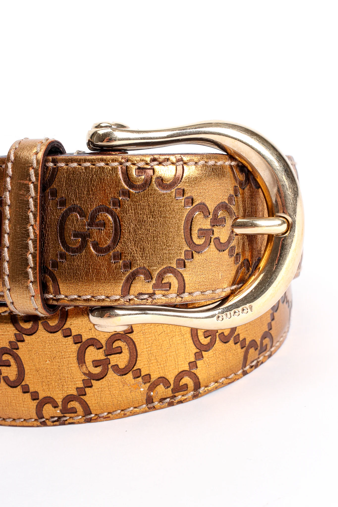 Metallic Monogram GG Belt - Image 4