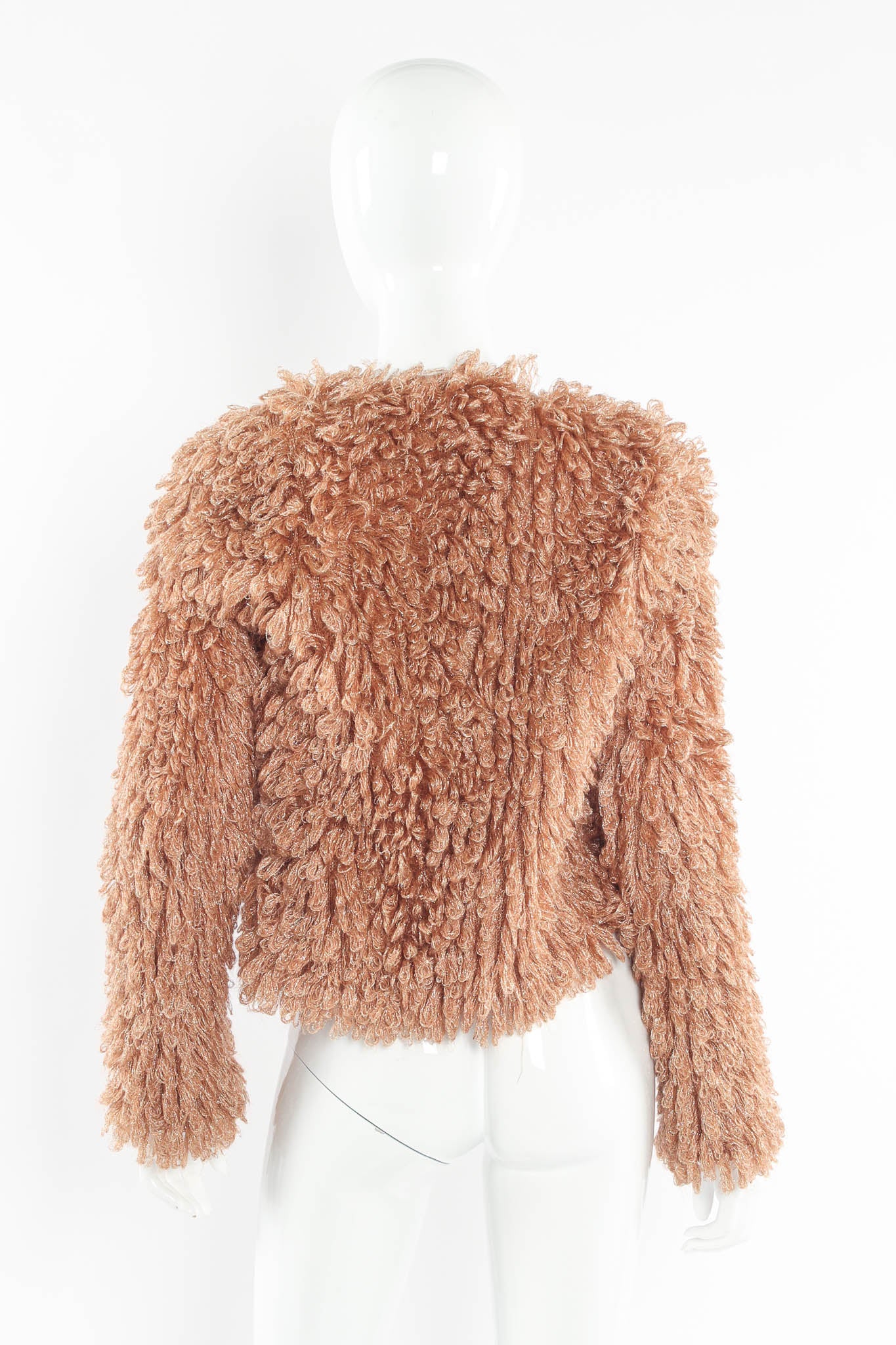 Metallic Looped Yarn Jacket - Image 3