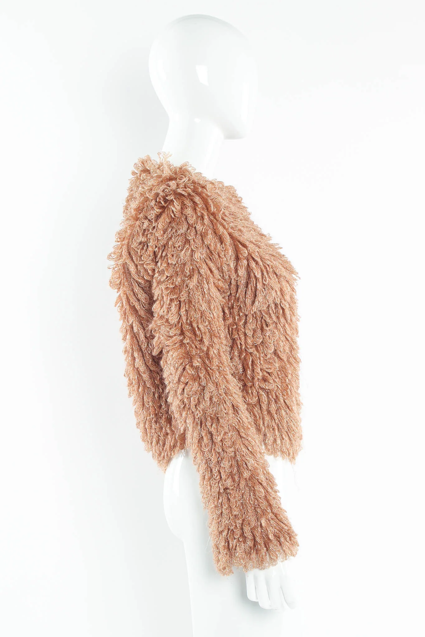 Metallic Looped Yarn Jacket - Image 4