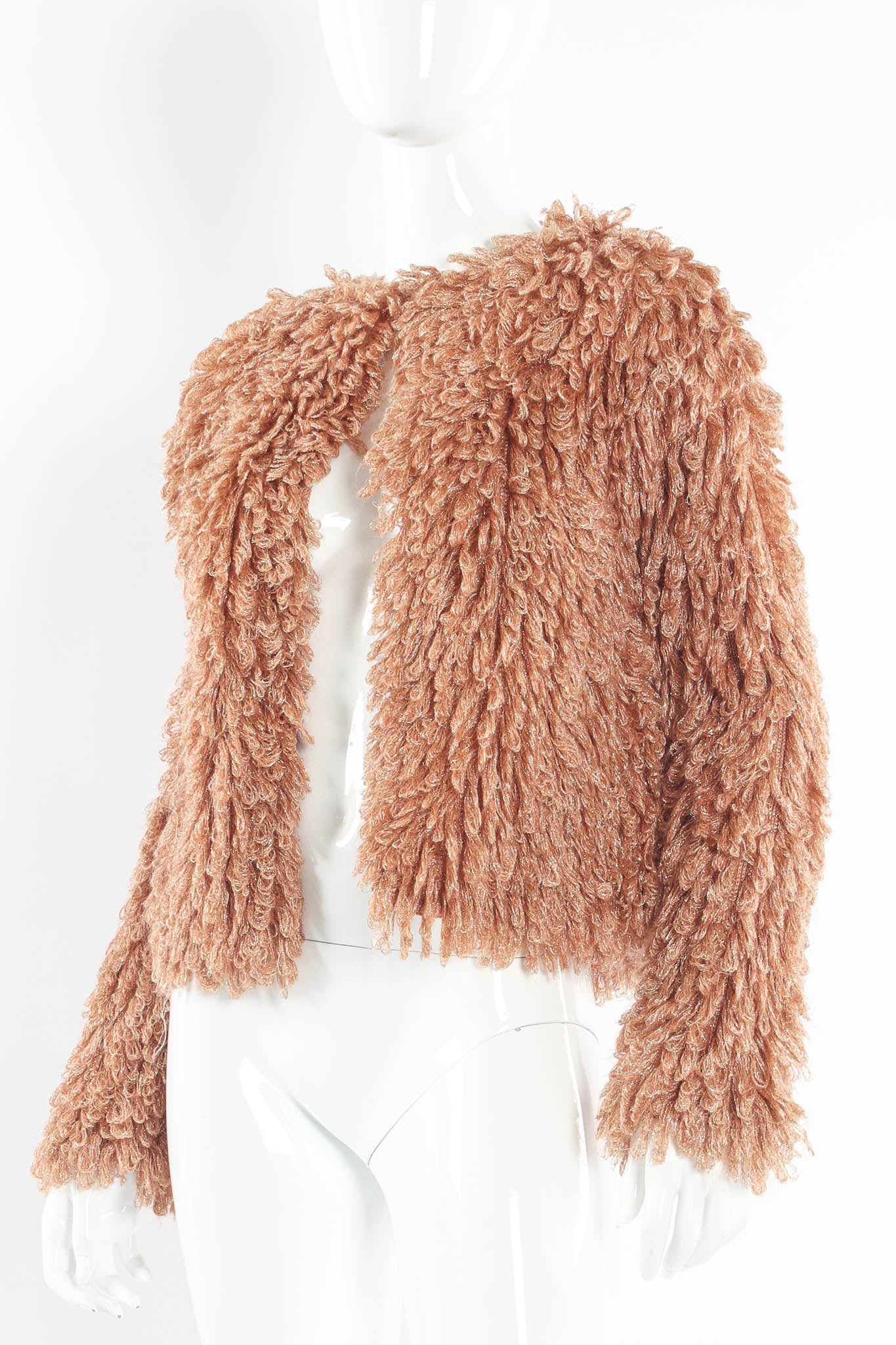 Metallic Looped Yarn Jacket - Image 5