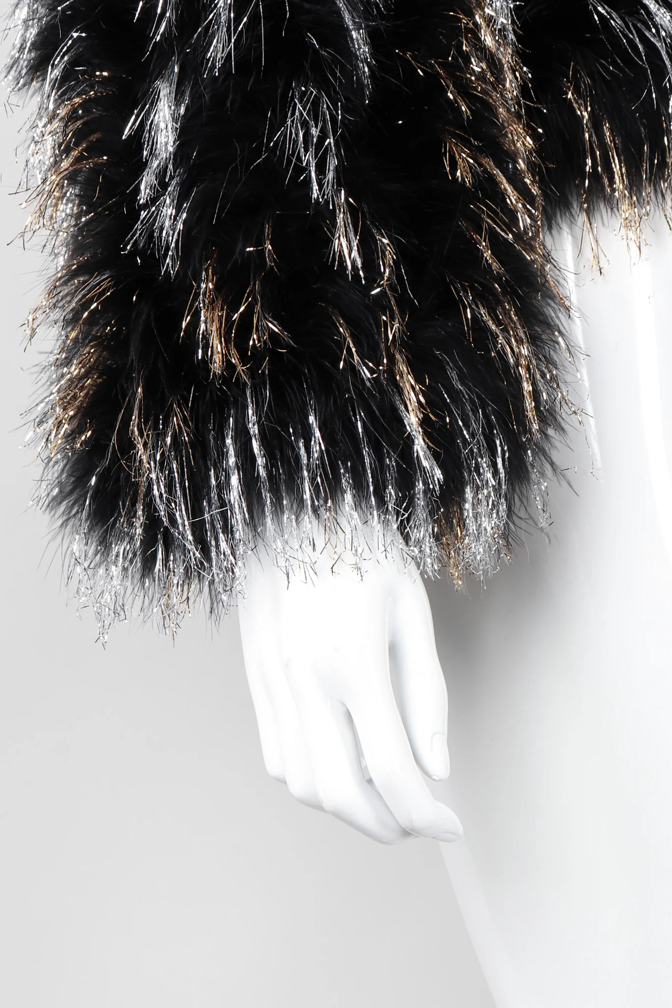 Metallic Marabou Tinsel Jacket - Image 10