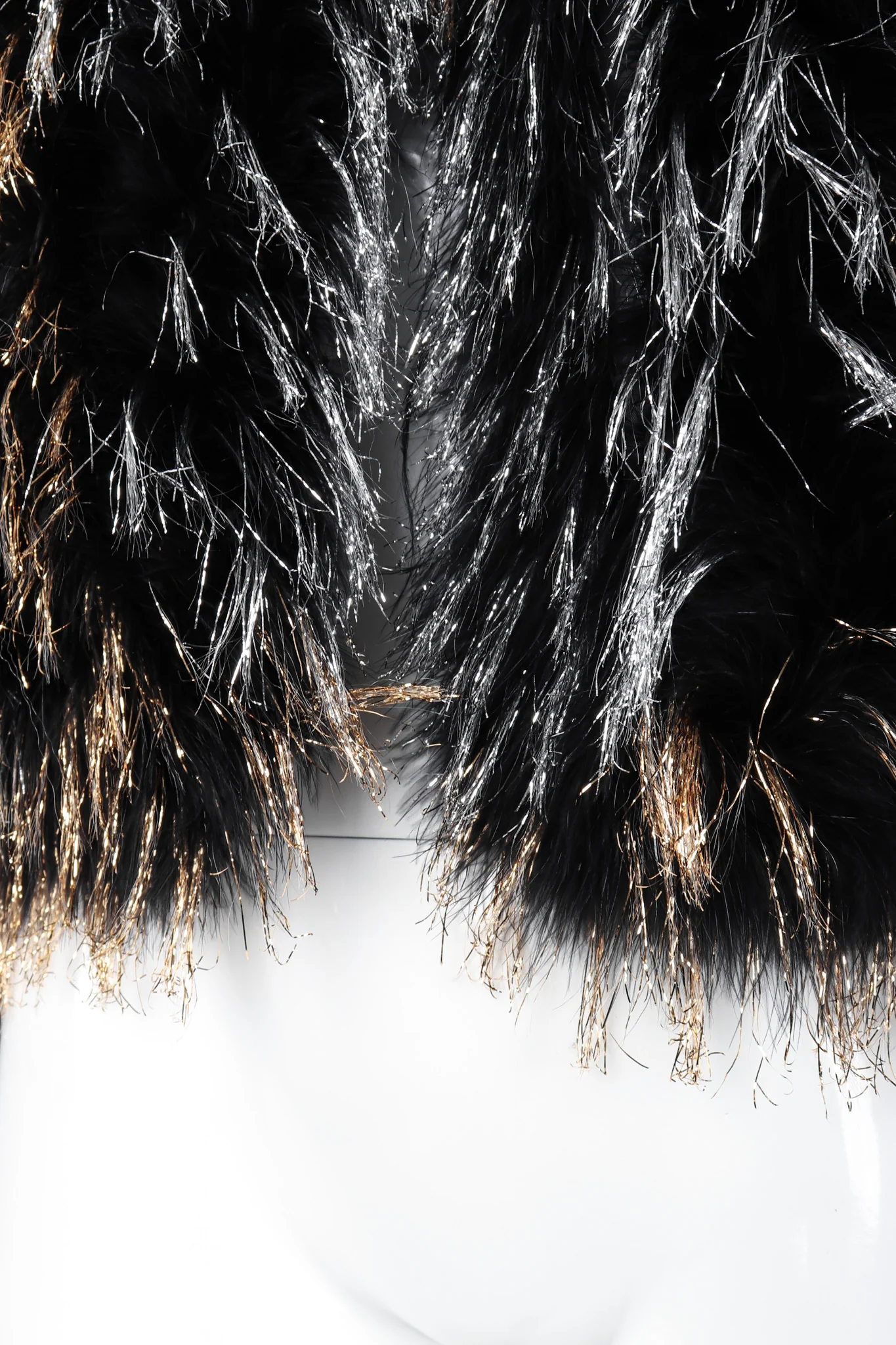 Metallic Marabou Tinsel Jacket - Image 11