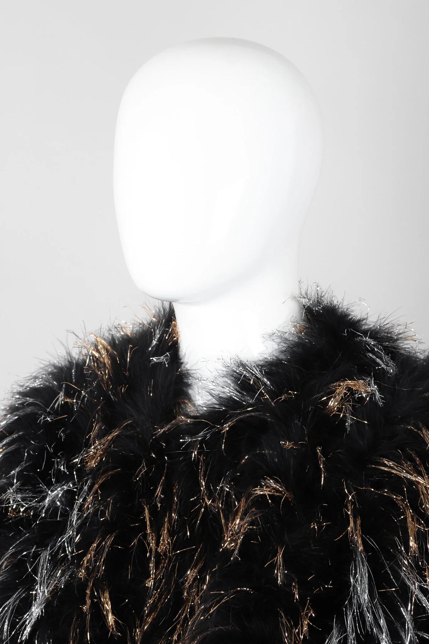 Metallic Marabou Tinsel Jacket - Image 9