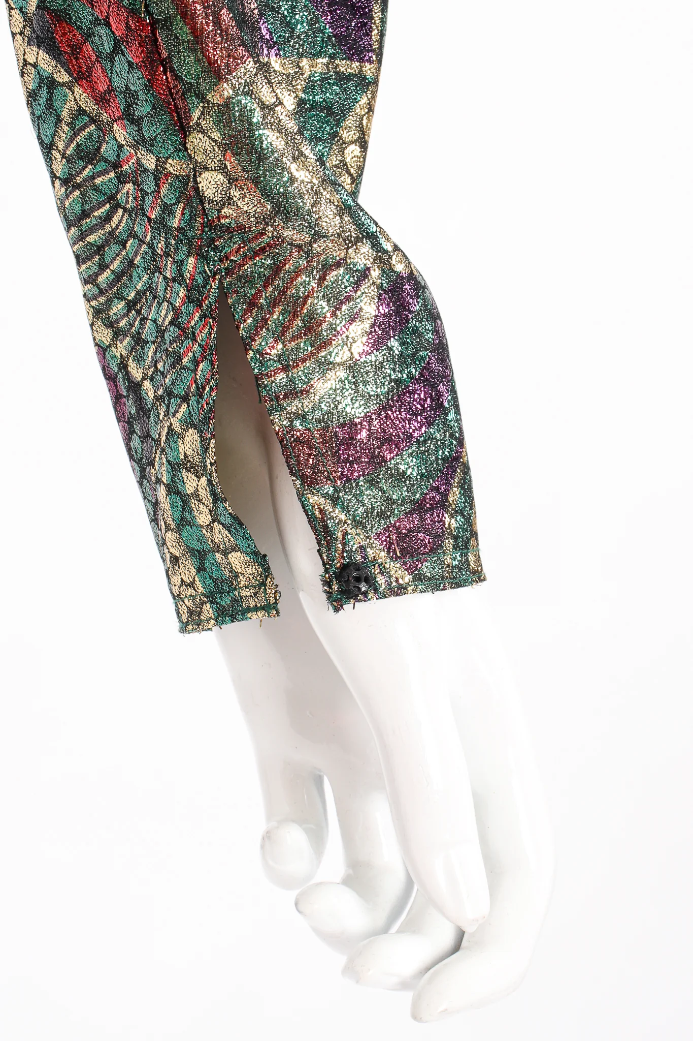 Metallic Mardi Gras Wrap Blouse - Image 10