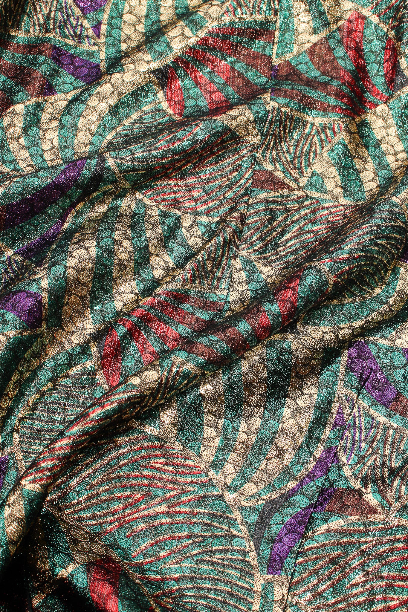 Metallic Mardi Gras Wrap Blouse - Image 12