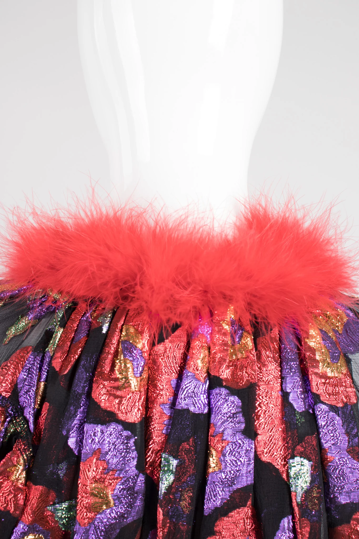 Metallic Marabou Bedroom Jacket - Image 8