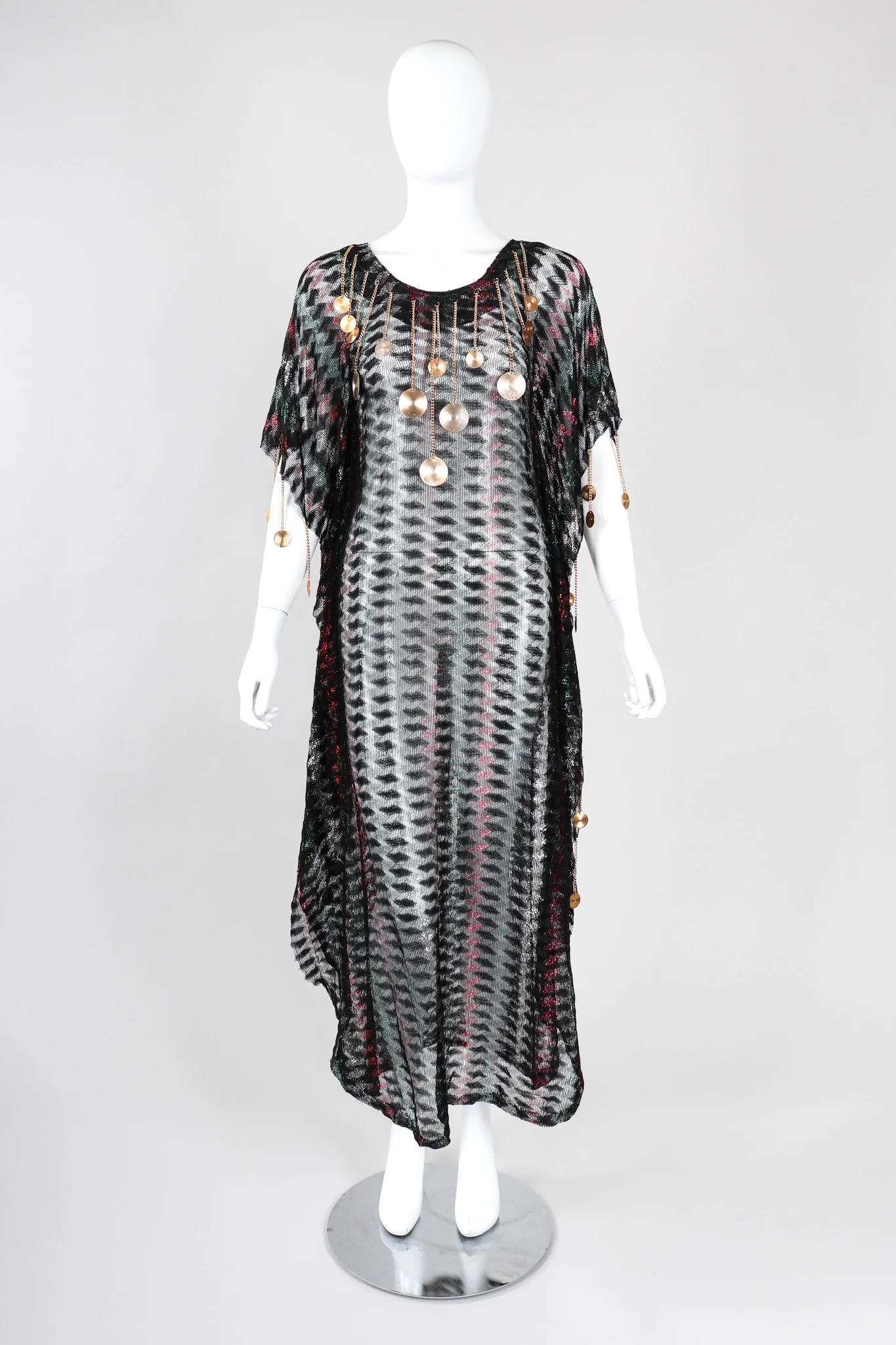 Metallic Medallion Caftan - Image 3