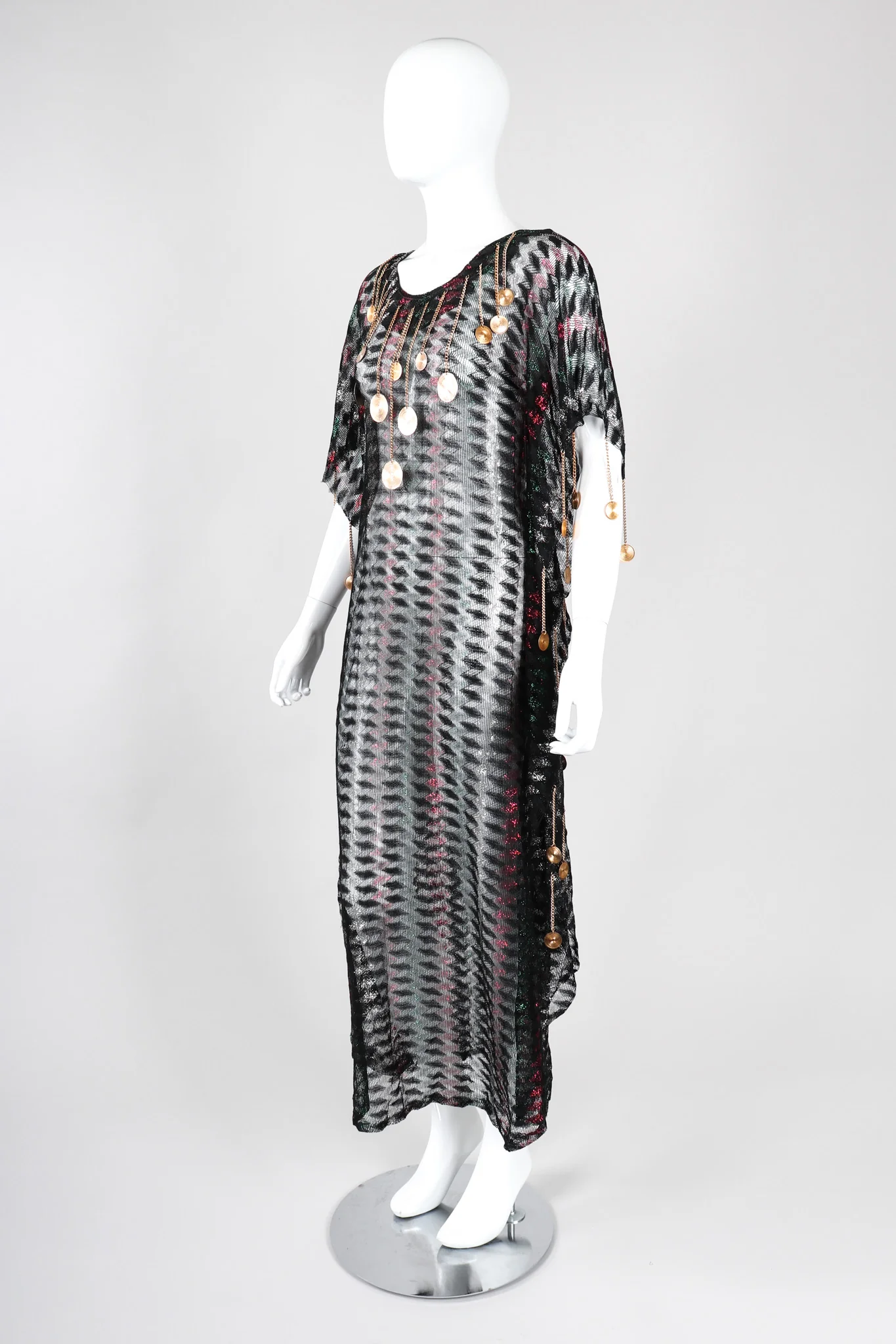 Metallic Medallion Caftan - Image 4
