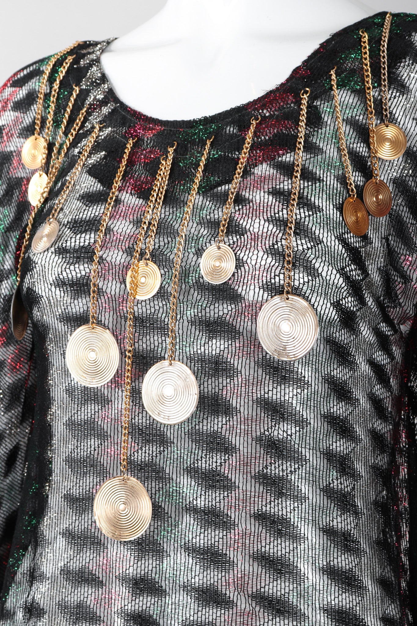 Metallic Medallion Caftan - Image 9