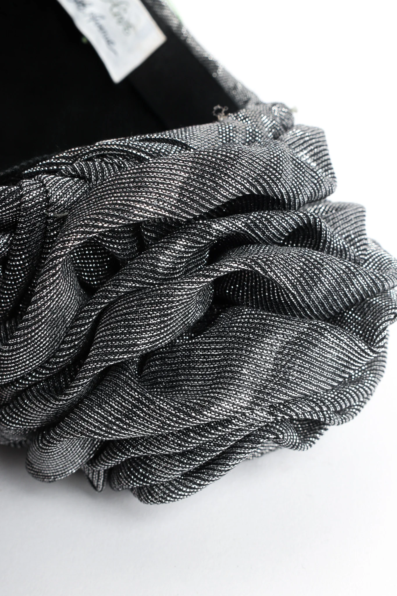Metallic Moiré Flower Turban Hat - Image 12