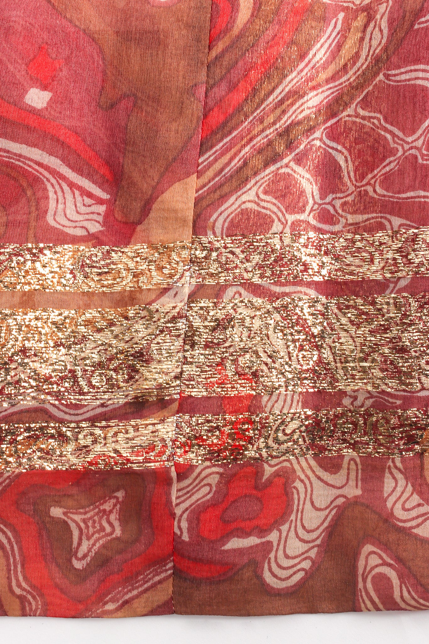 Metallic Moiré Pleated Dress - Image 9