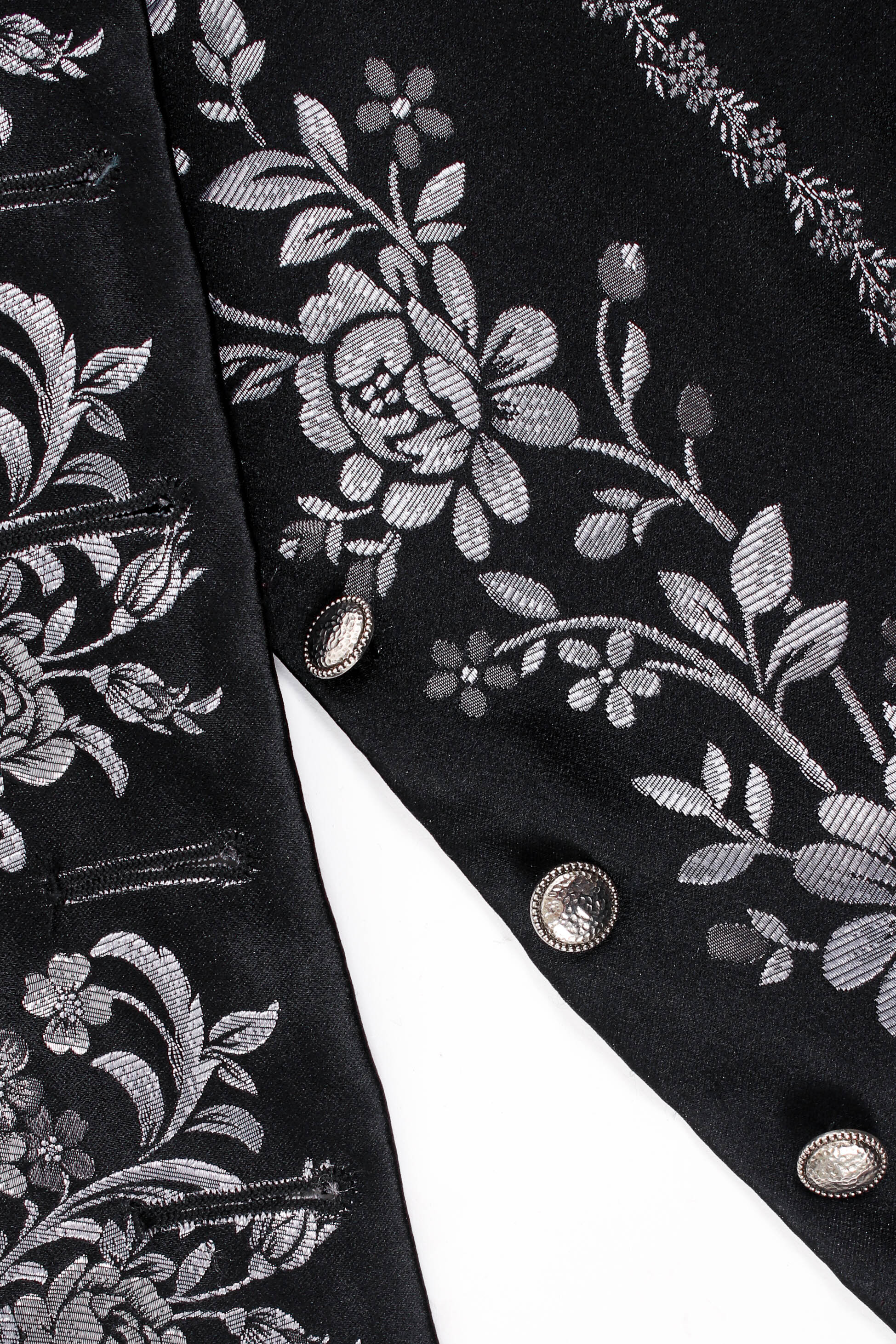 Metallic Floral Brocade Jacket - Image 8