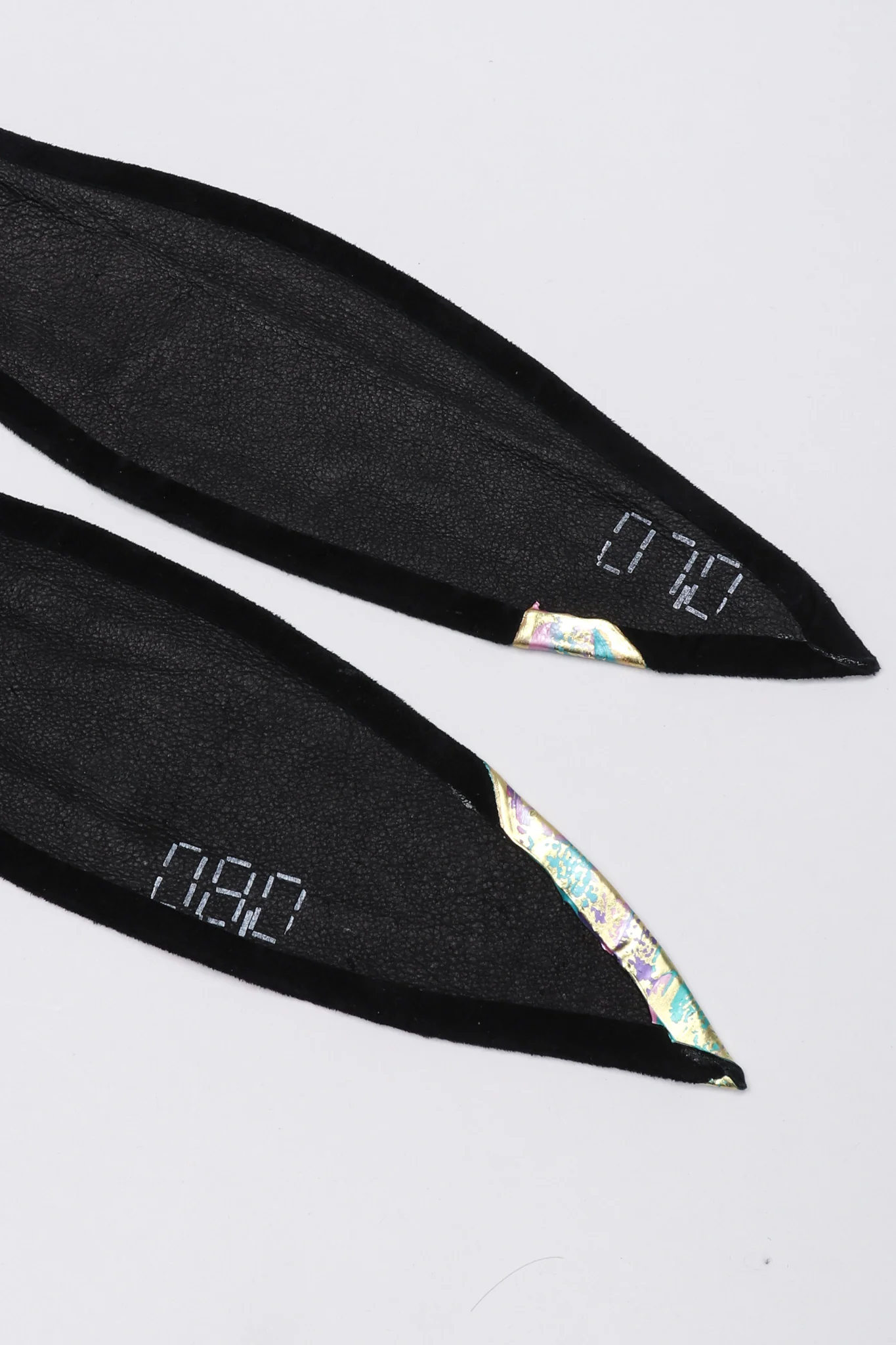 Belted Metallic Paint Pour Jacket - Image 17
