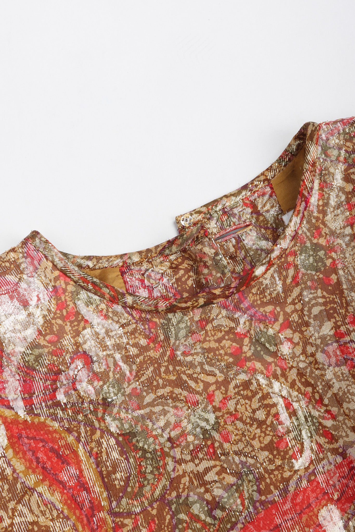 Metallic Paisley Cocktail Dress - Image 12