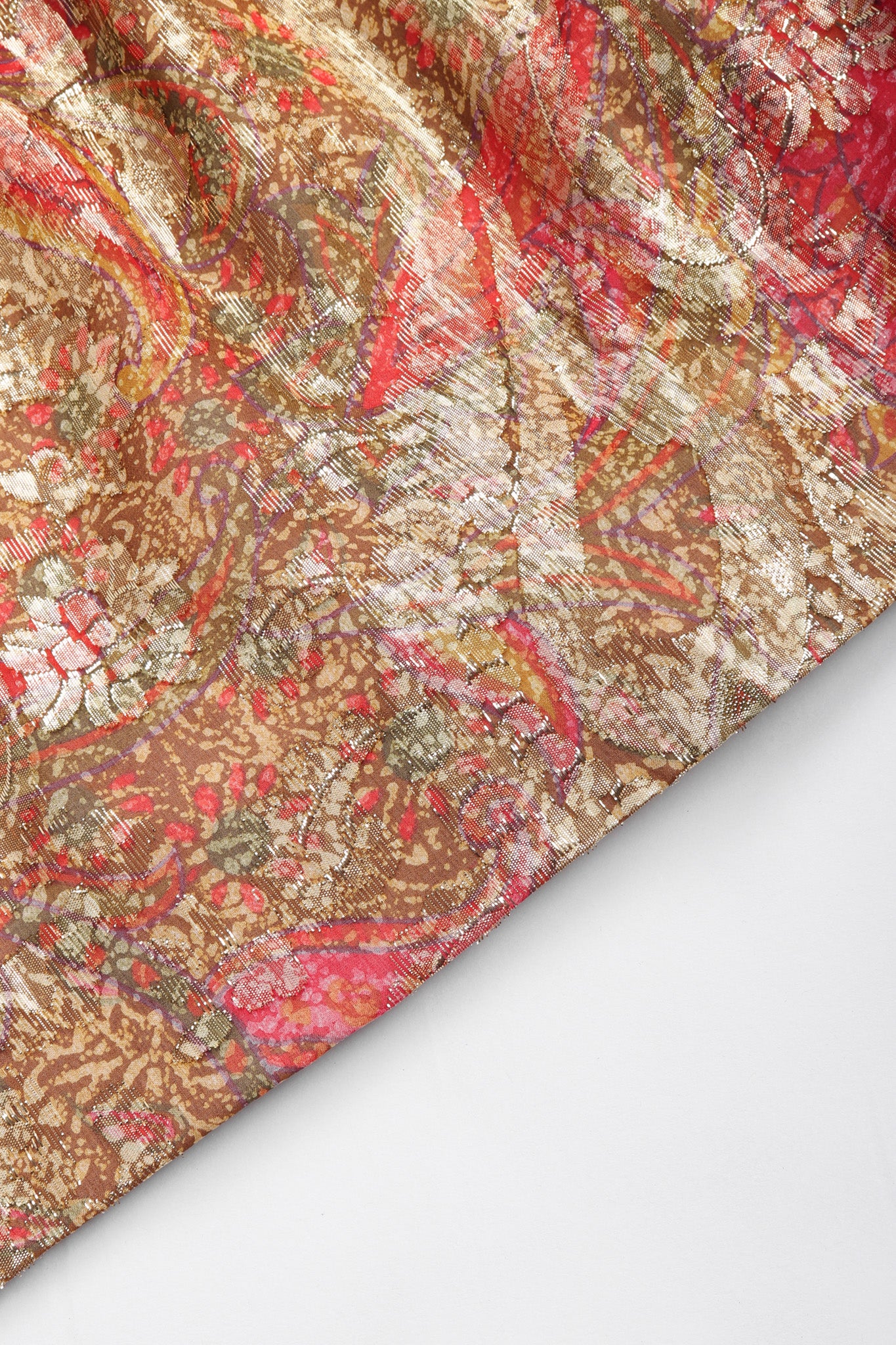 Metallic Paisley Cocktail Dress - Image 13