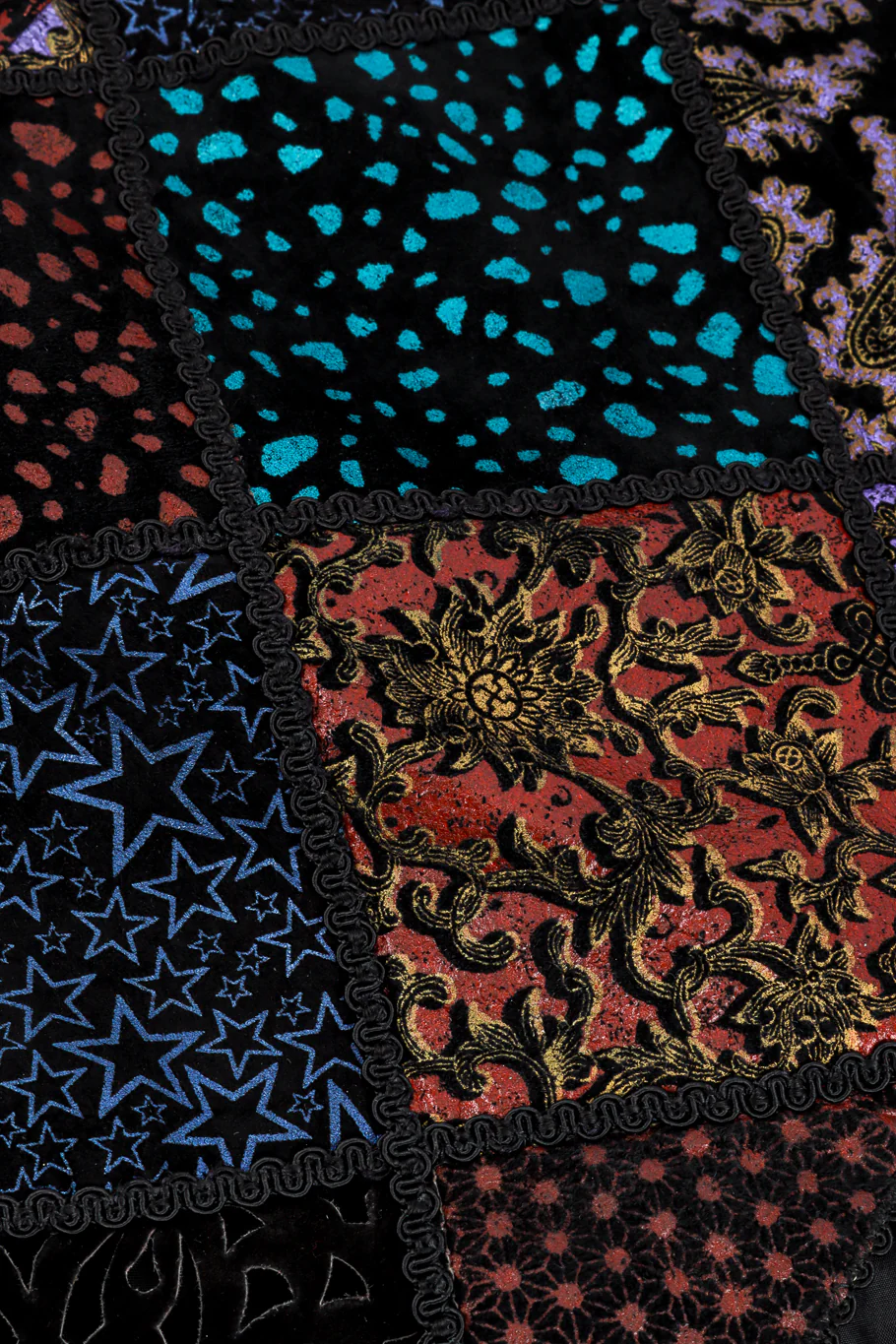 Metallic Patchwork Suede Jacket - Image 6