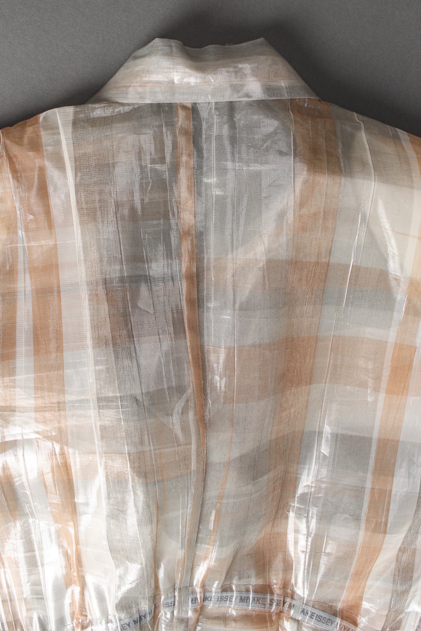 Metallic Plaid Sheer Jacket & Pant Set - Image 15