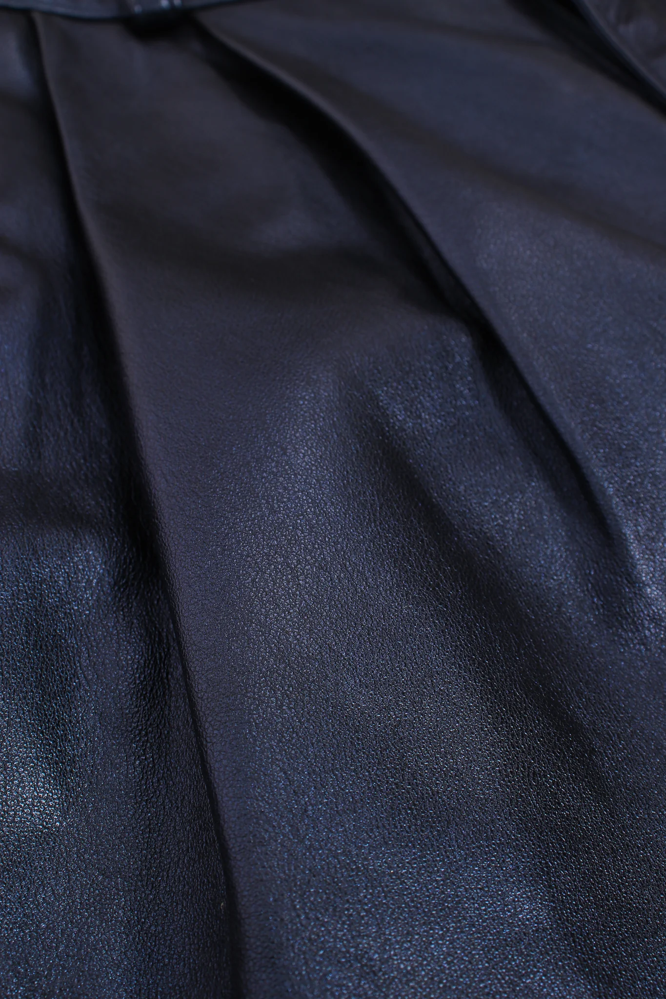 Metallic Pleated Leather Pant - Image 9