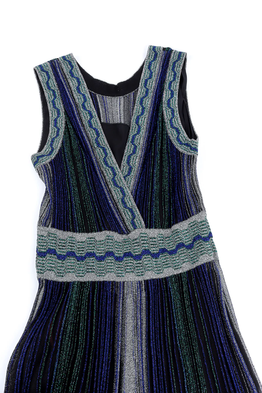 Metallic Pleated Midi Dress - Image 5