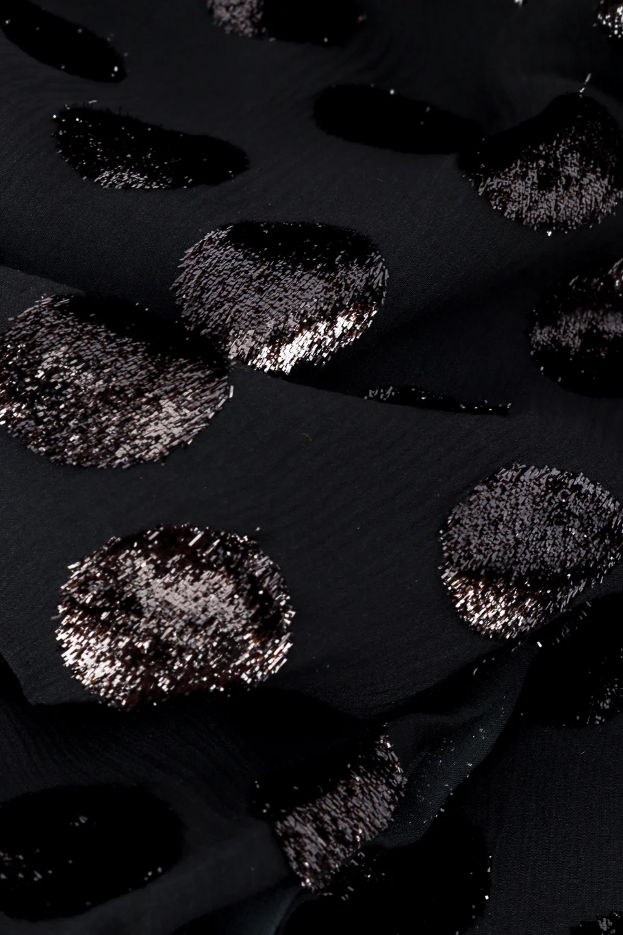 Metallic Polka Dot Silk Blouse - Image 7