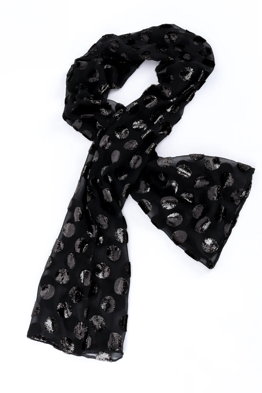 Metallic Polka Dot Silk Blouse - Image 8