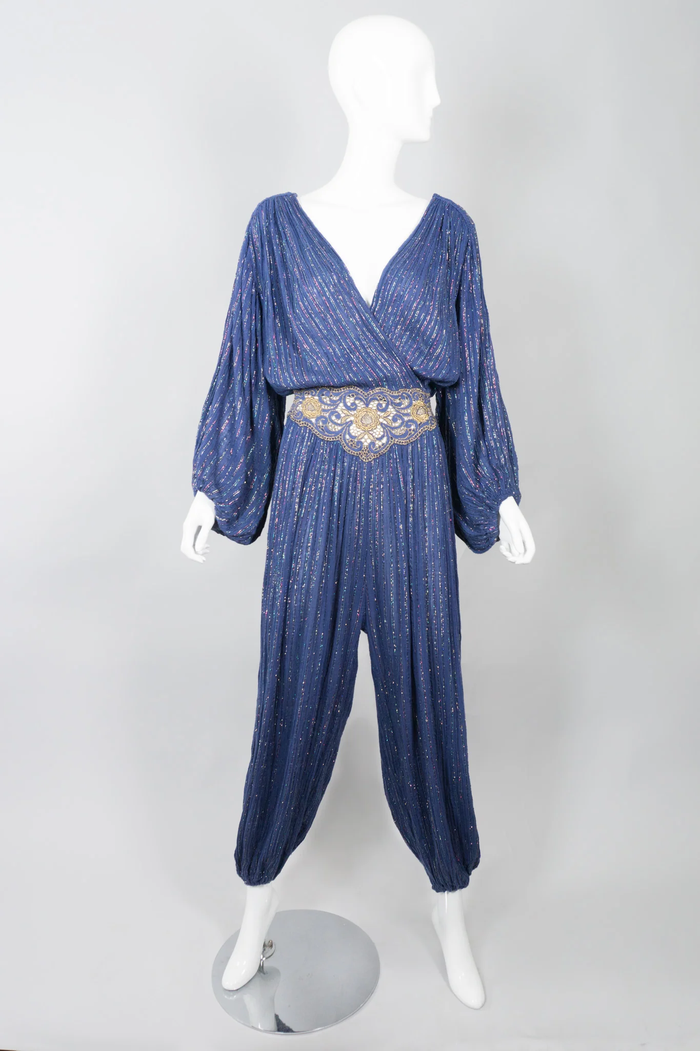 Metallic Rainbow Harem Jumpsuit