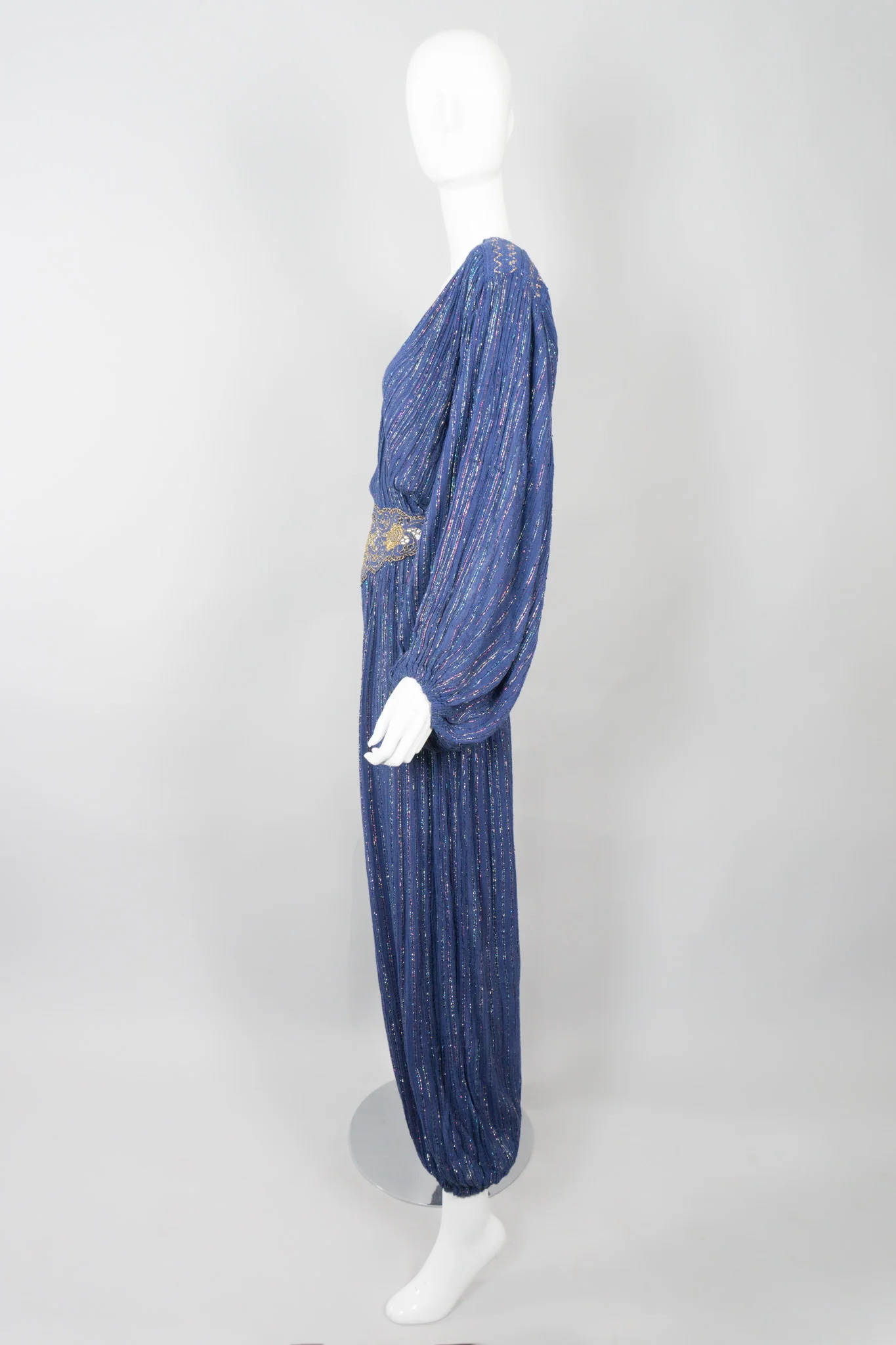 Metallic Rainbow Harem Jumpsuit - Image 4