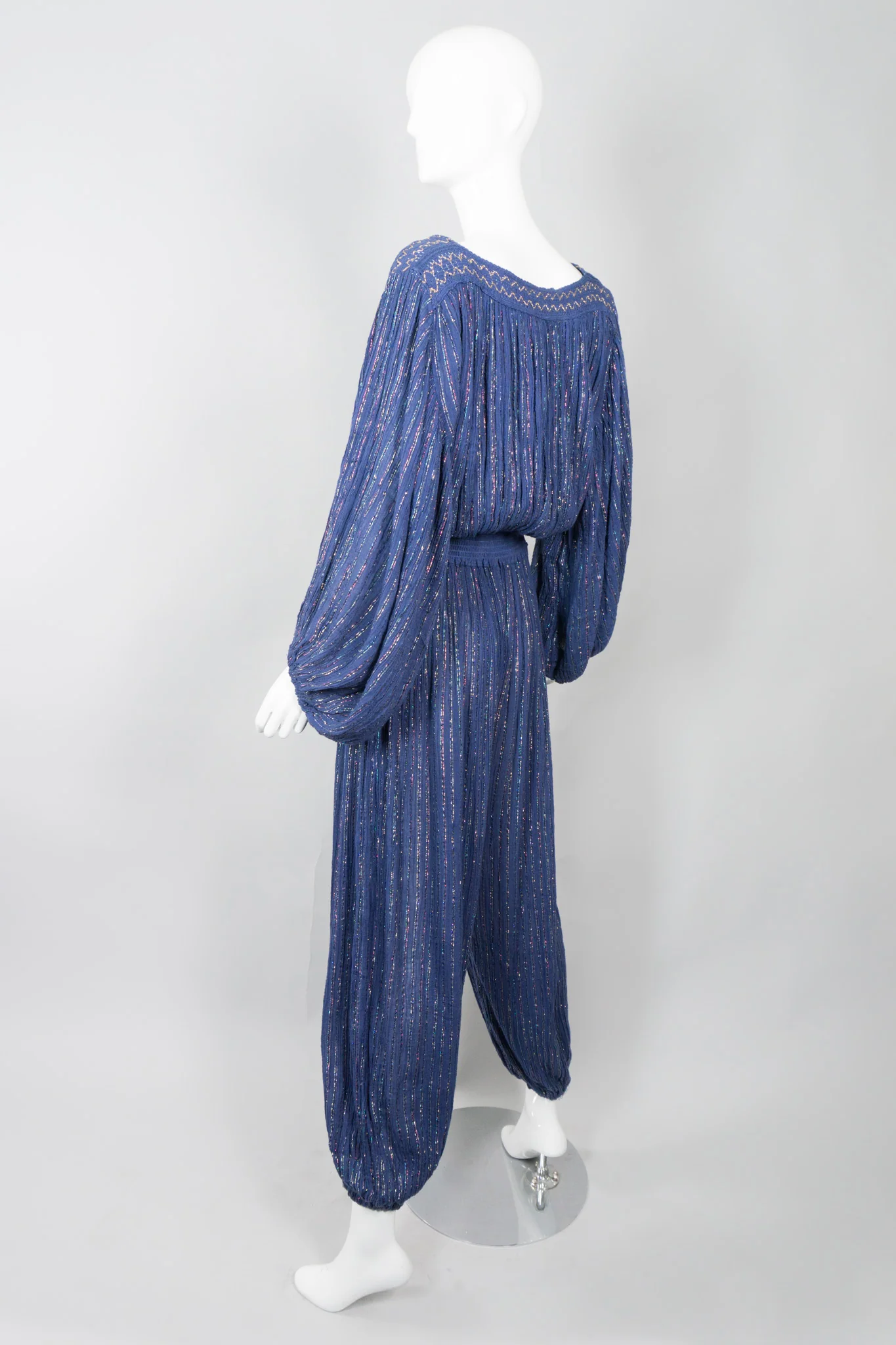 Metallic Rainbow Harem Jumpsuit - Image 5