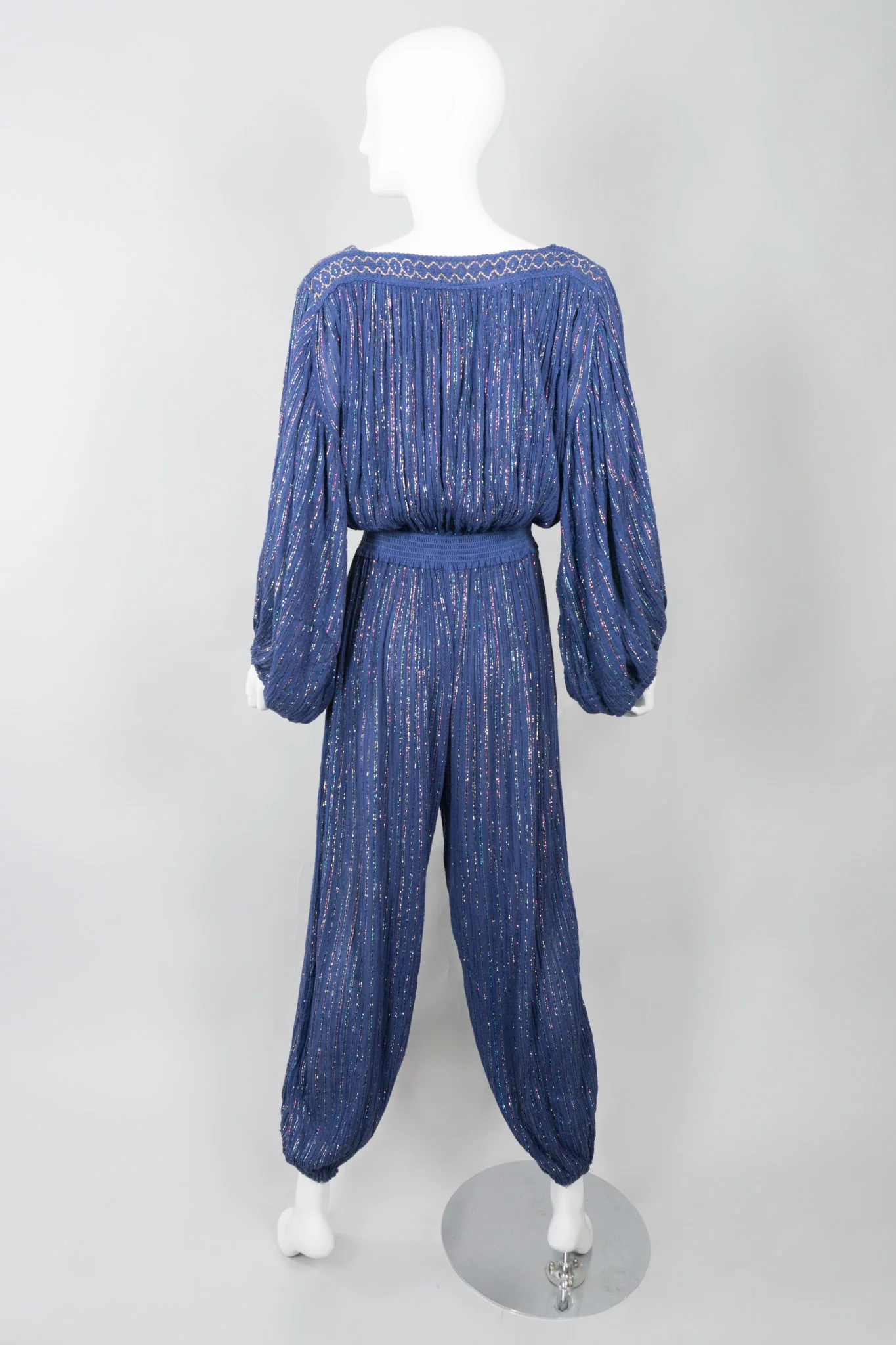 Metallic Rainbow Harem Jumpsuit - Image 6