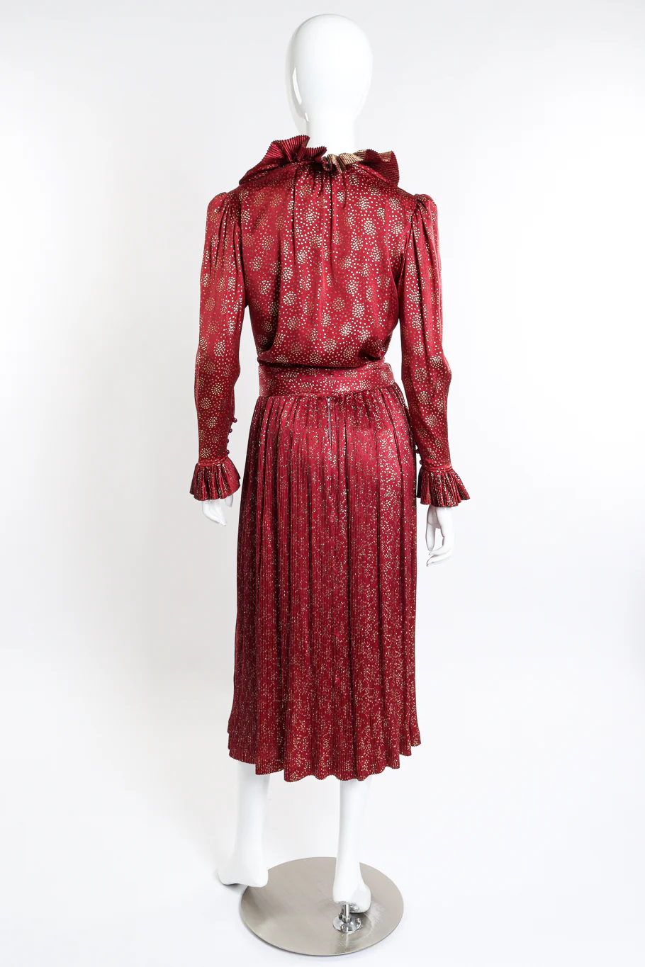 Metallic Ruffle Top & Skirt Set - Image 3