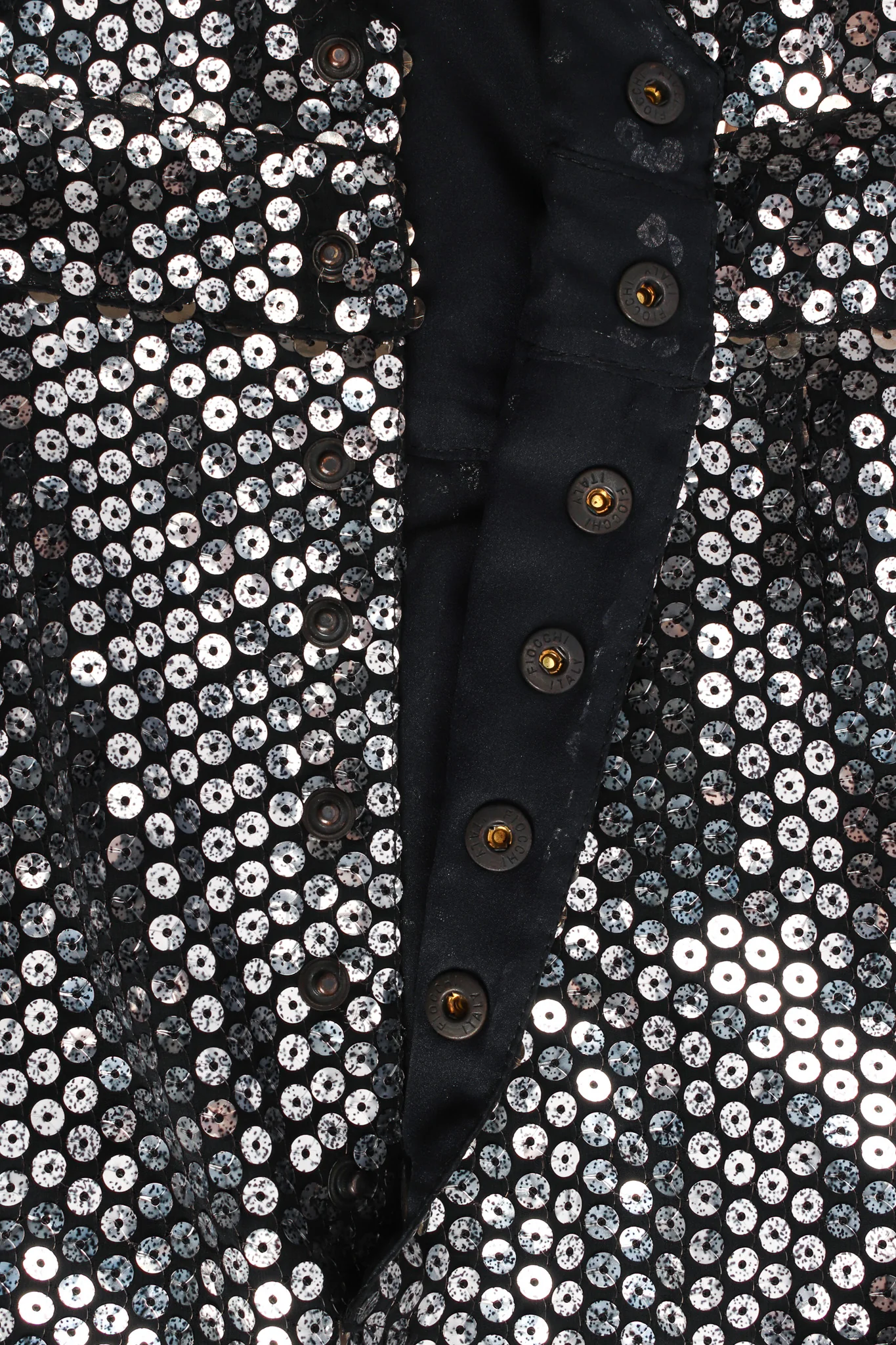 Metallic Sequin Silk Dress - Image 6
