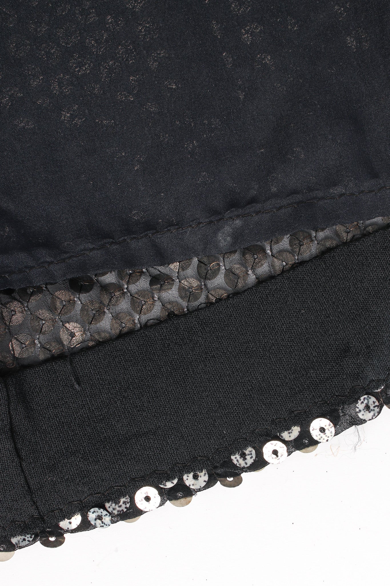 Metallic Sequin Silk Dress - Image 7