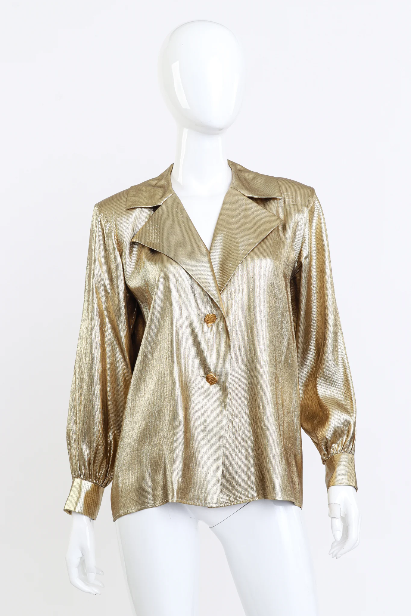 Metallic Silk Blouse