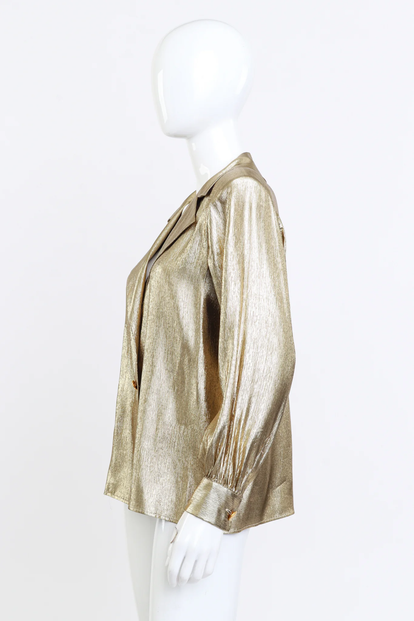 Metallic Silk Blouse - Image 3