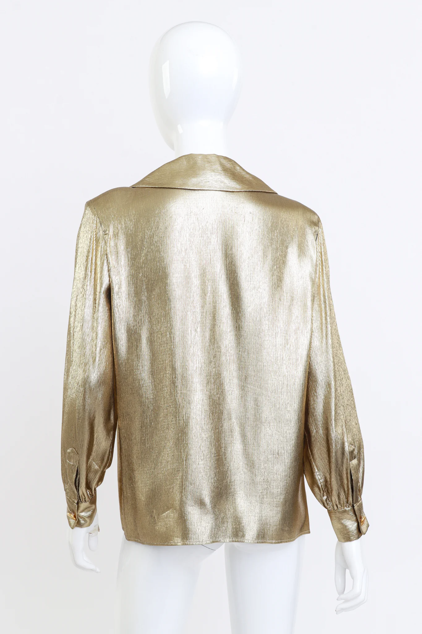 Metallic Silk Blouse - Image 4
