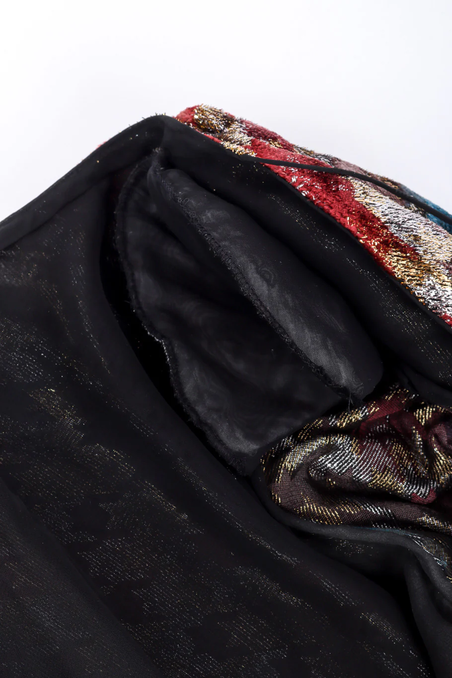 Metallic Silk Velvet Dress - Image 8