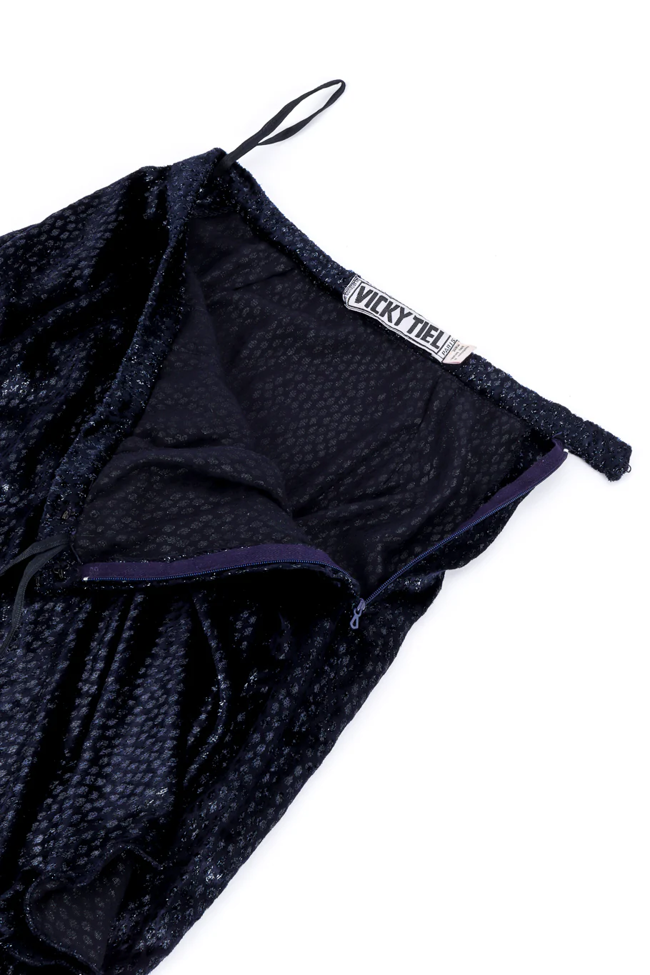 Metallic Silk Velvet Skirt - Image 6