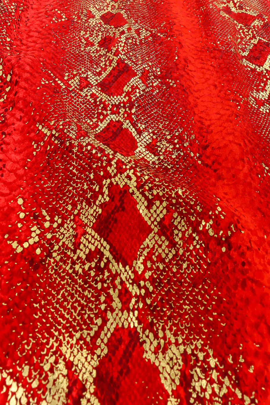 Metallic Snake Print Silk Pant - Image 11