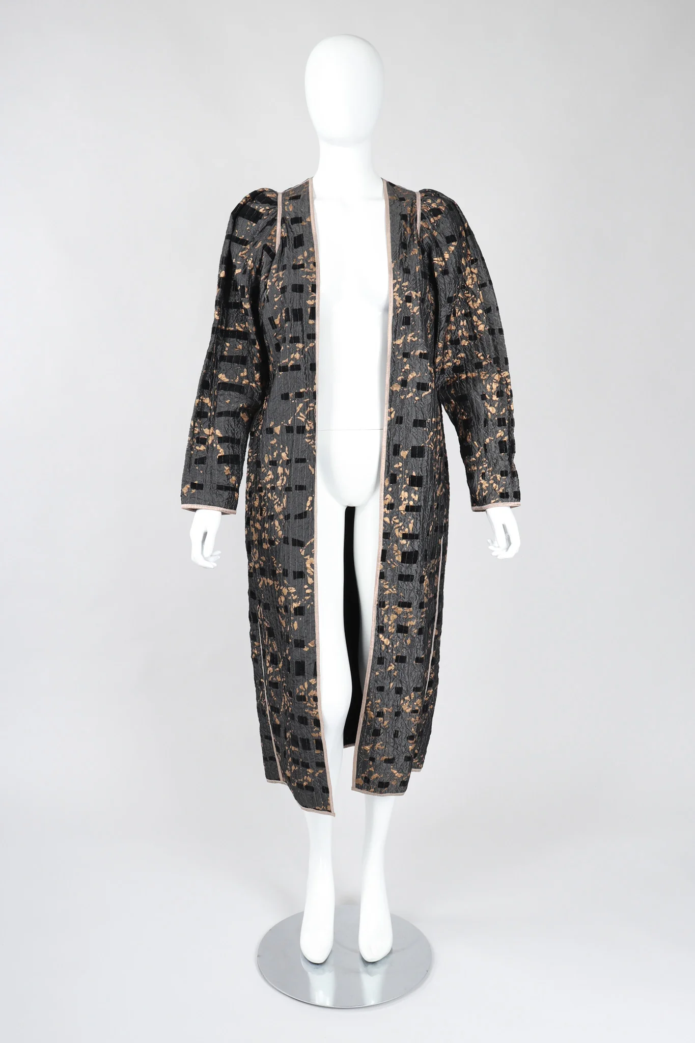 Metallic Splatter Quilted Duster - Image 2