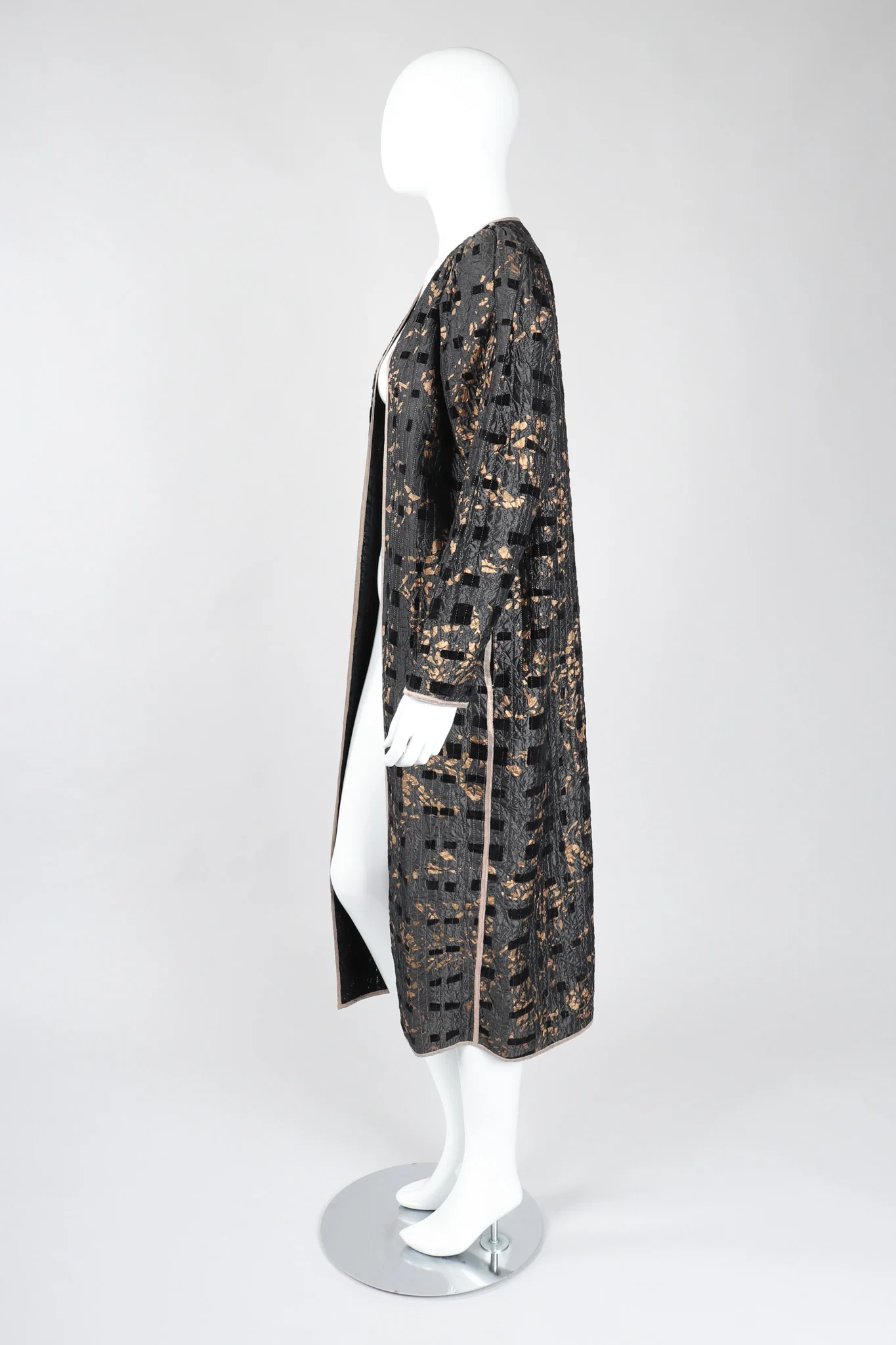 Metallic Splatter Quilted Duster - Image 4