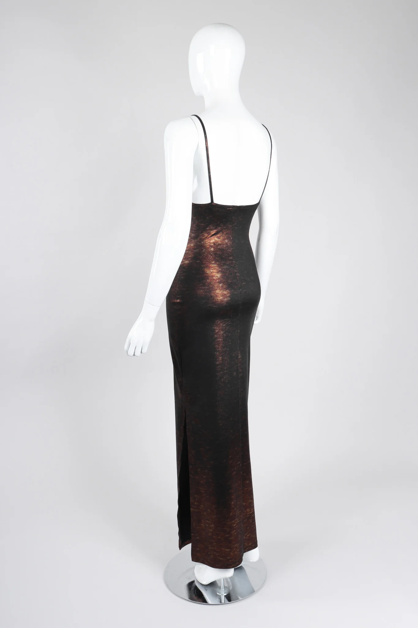 Metallic Stretch Slip Dress - Image 6