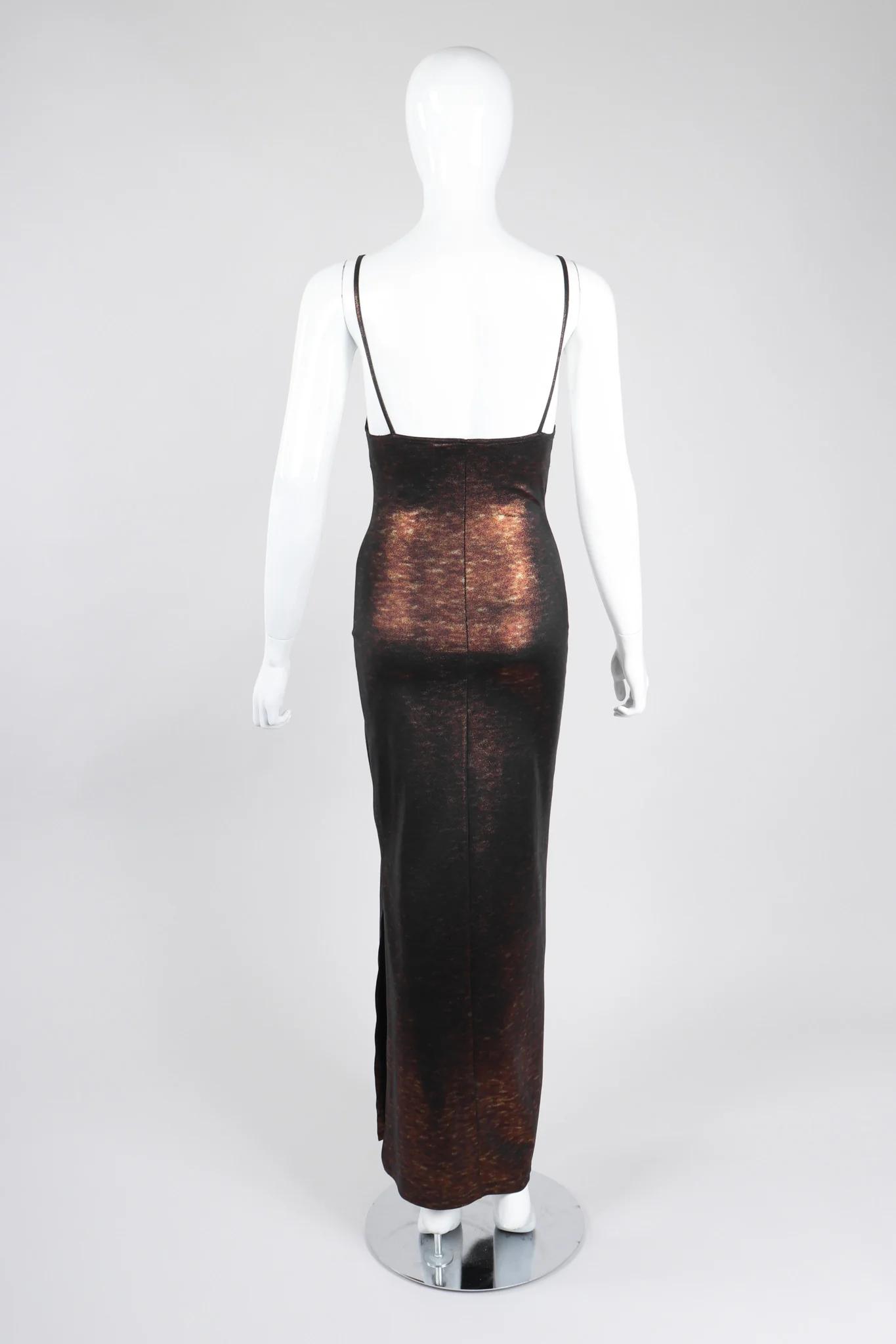 Metallic Stretch Slip Dress - Image 7