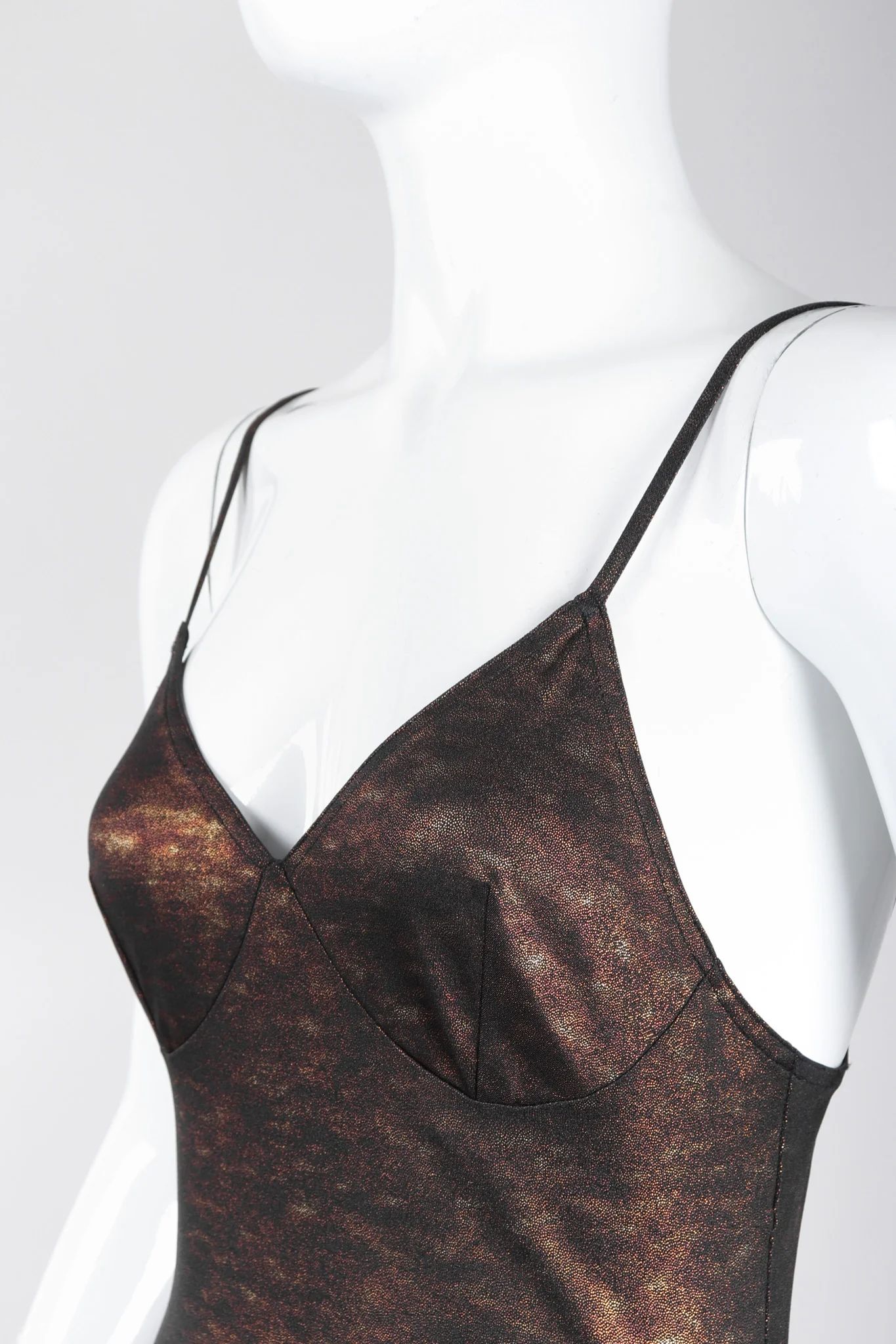 Metallic Stretch Slip Dress - Image 8