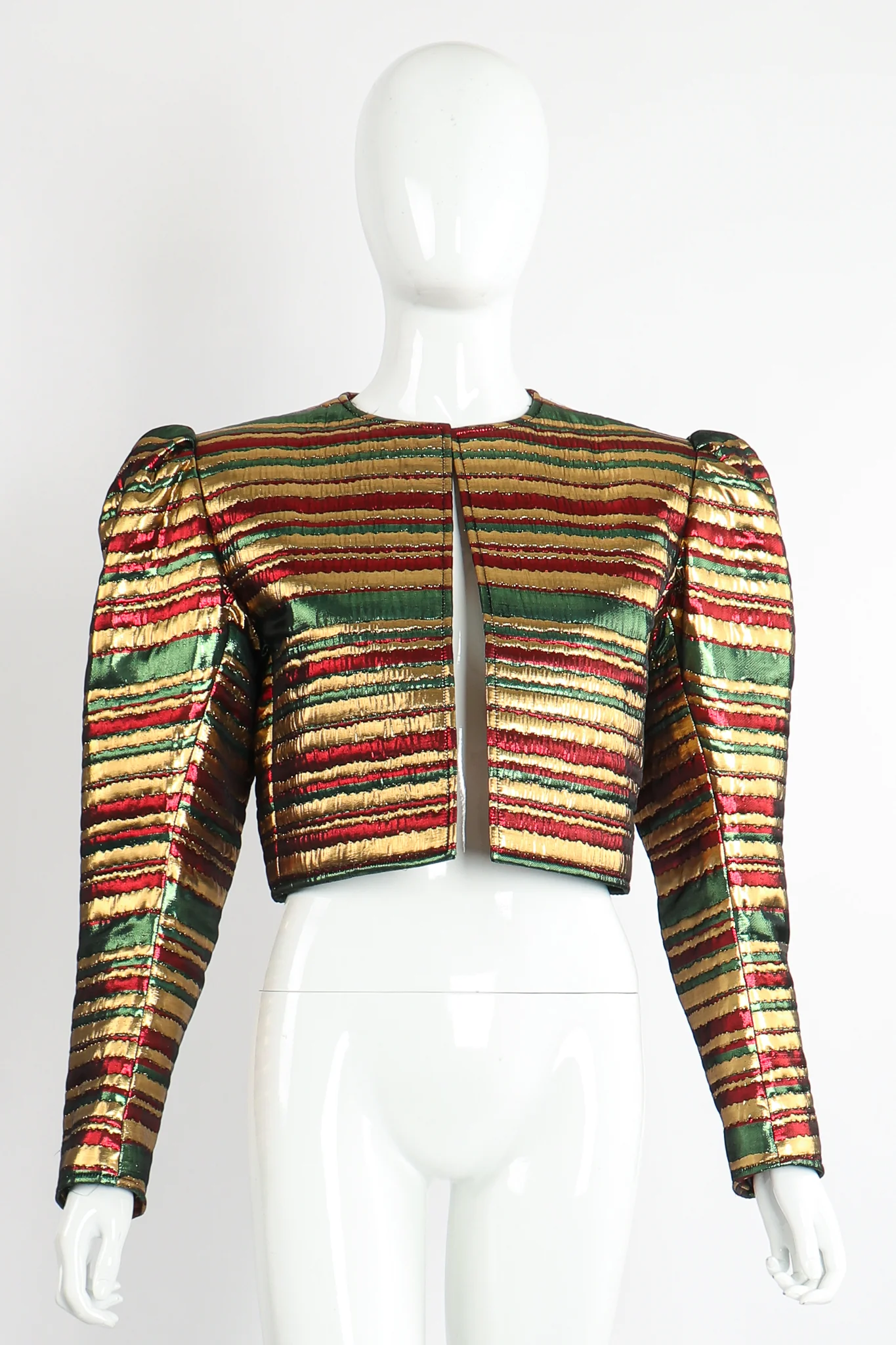 Metallic Stripe Bolero Jacket - Image 3