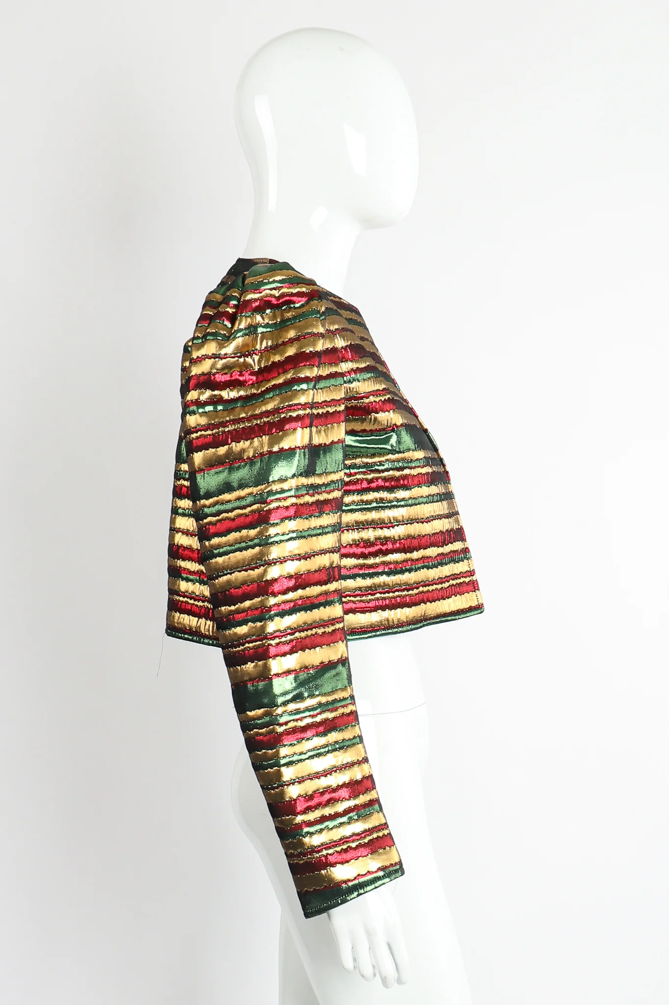 Metallic Stripe Bolero Jacket - Image 4