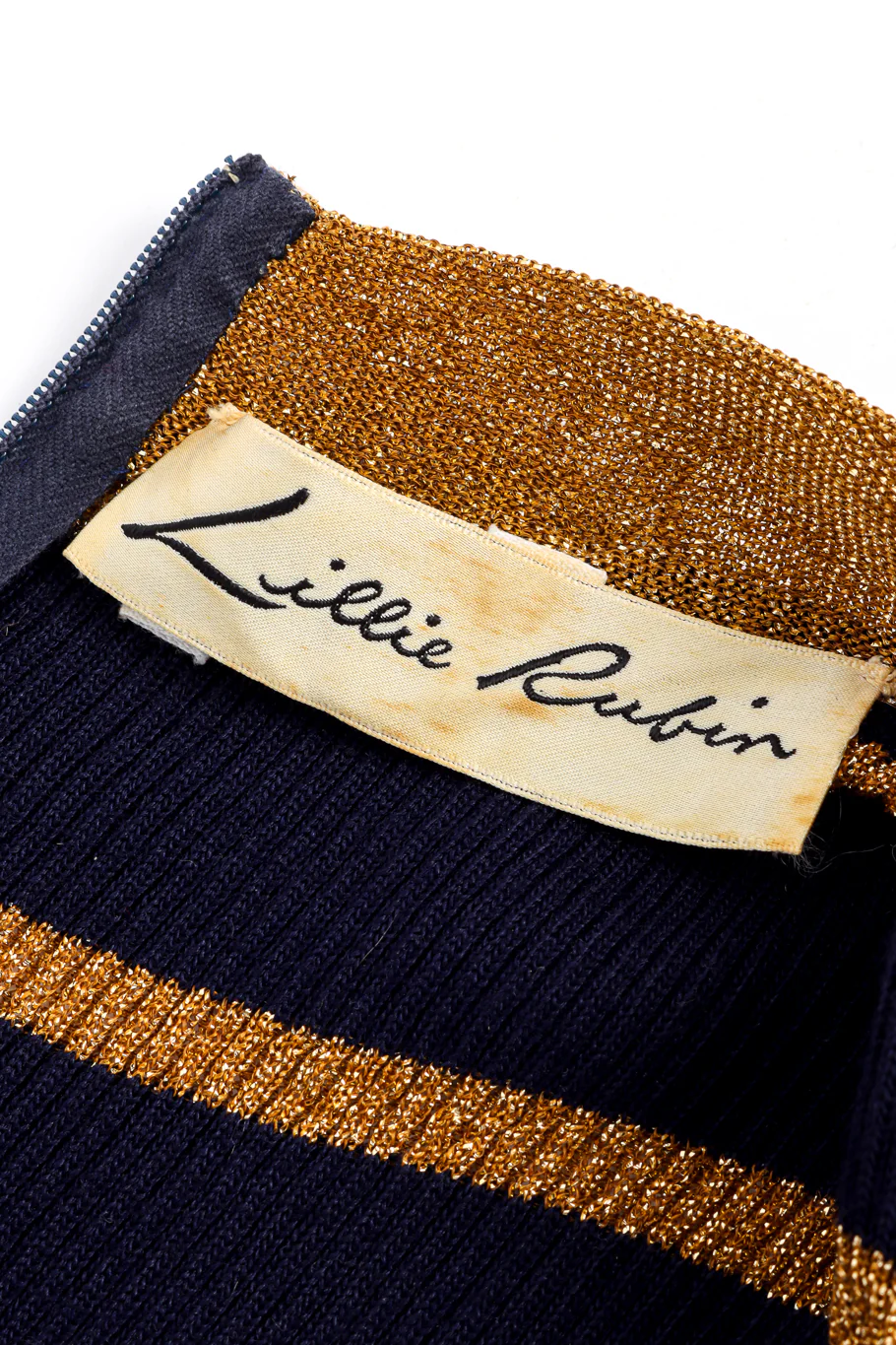 Metallic Stripe Knit Dress - Image 10