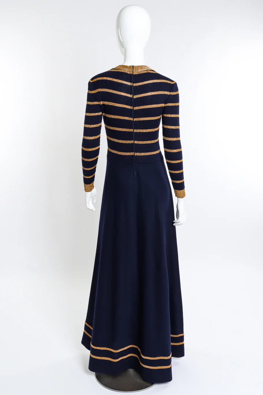 Metallic Stripe Knit Dress - Image 3