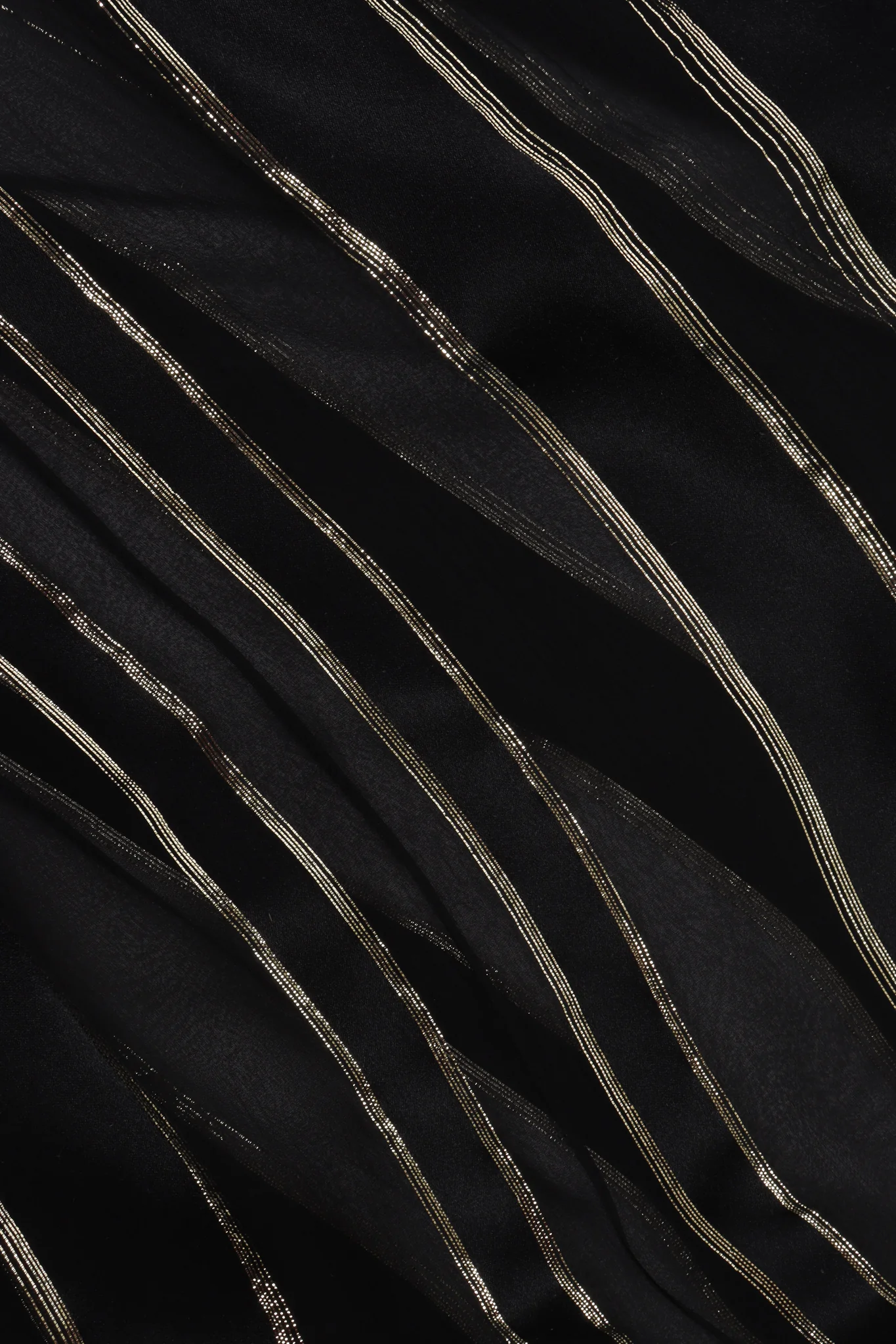 Metallic Stripe Bishop Sleeve Dress - Image 10