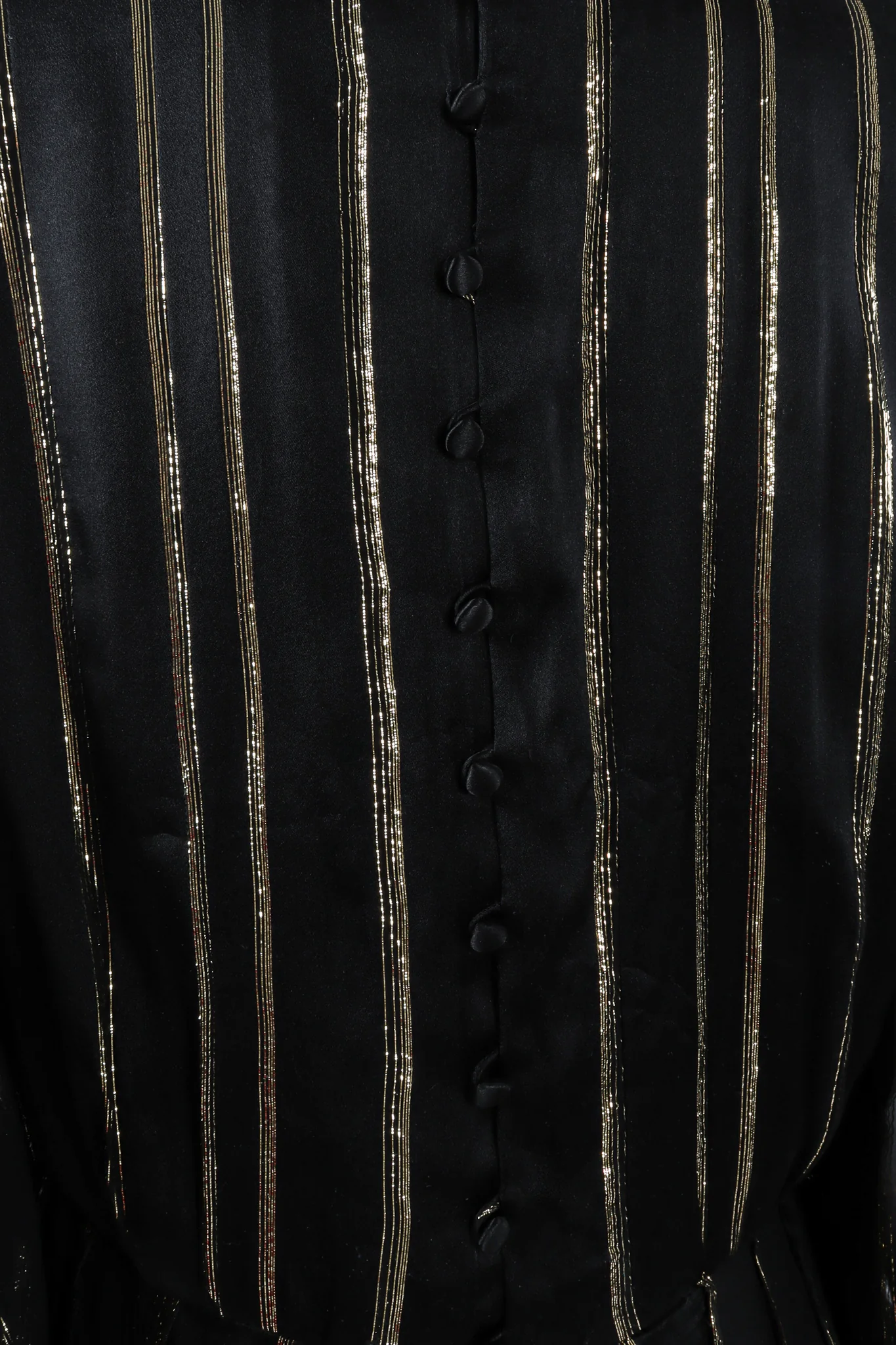Metallic Stripe Bishop Sleeve Dress - Image 8